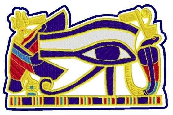 Embroidery Patch - Egyptian Symbols Eye of Horus