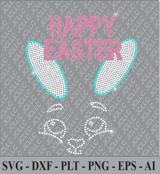 Rhinestone Template - Easter 6