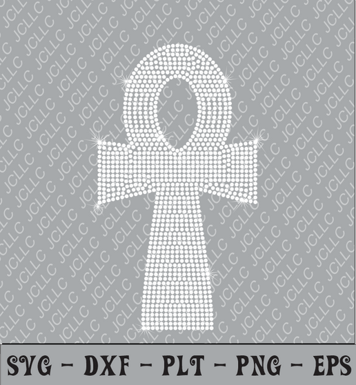 Rhinestone Template (SVG) - DOI Ankh