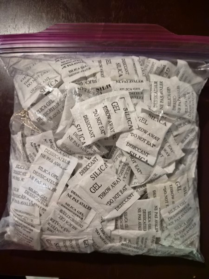 Silica Gel Packets 5g Grams Desiccant Pack Moisture Absorber Reusable