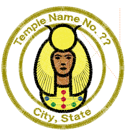 Embroidery Patch - York Rite Custom Circle