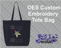 OES Custom Embroidered Tote Bag