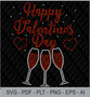 Rhinestone Template - Valentines Day Wine