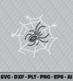 Rhinestone Template - Spider with Web