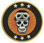 Embroidery Patch - Biker Skull