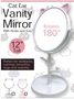 Vanity Mirrors - Cute Cat Ear, Hooks & Tray