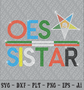 Rhinestone Template - OES Sistar - Pentagon Up