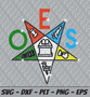 Rhinestone Template - OES Pentagon Up