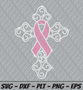 Rhinestone SVG - Cross with Ribbon