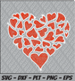 Rhinestone SVG - Lots of Hearts