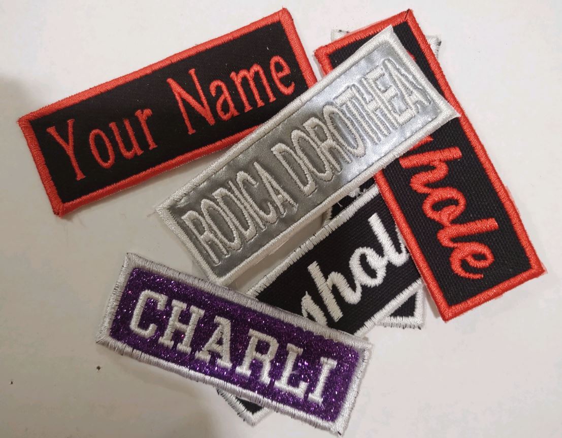 Custom Name Tag Biker Patch 2 x 1