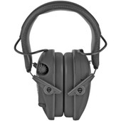 Walker's Razor, Freedom Slim Electronic Earmuff, 2nd Amendment Logo, Two Hi-Gain Omnidirectional Microphones, Low Noise/Frequency Tuned for Natural Sound Clarity, Hi-Def Sound Output w/ Audio Input Jack GWP-RSEMFS-2A