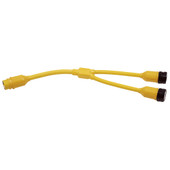 Marinco Y-Adapter, 2-30A 125V Locking to 50A 125\/250V Locking