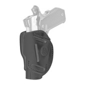 1791 Gunleather 3 Way Holster, OWB Holster, Size 1, Ambidextrous, Stealth Black, Leather 3WH-1-SBL-A