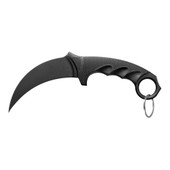 Cold Steel FGX Karambit, Fixed Blade Knife, 4" Blade, Karambit, Plain Edge, Black Handle, Kray-Ex, Black CS-92FK