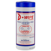 D-Lead Wipes, 40 Count, Disposable Wipes, 12/Pack, Pop Up Canister WT-040