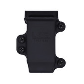 L.A.G. Tactical, Inc. M.C.S. Pro Series, Single Pistol Magazine Carrier, Fits Full Size 9MM/40 Magazines, 1.75" Belt Clip, Nylon Construction, Black MCSP01