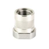 Odin Works Thread Adapter, 1/2X28 to 5/X24, 223 Remington/556NATO, Silver SUP-TA-1-2-TO-5-8