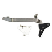 Timney Triggers Alpha Competition Trigger, Anodized Finish, Silver, Fits Large Frame Gen 3 & Gen 4 - 20, 21, 29, 30, 40 and 41 ALPHA GLOCK 3-4-LARGE-SILVER