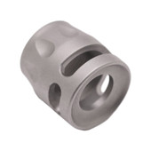 True Precision Micro Comp, Compensator, 9MM, Stainless Steel, 1/2-28 TP-SMICRO-SS