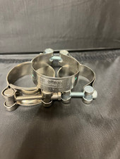 Helix Racing Stainless Steel Muffler Clamps  2.1 212-2767