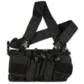 Haley Strategic Partners D3CRX, Chest Rig, Nylon Construction, Black, Includes (4) Rifle Magazine Pouches, (4) Pistol Pouches, (2) Pouches D3CRX-1-1-BLK
