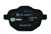HELLA 355013921 BRAKE PAD SET  DISC BRAKE Low-Metallic; Set Of 2; With Mounting Hardware