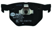 HELLA 355013941 DISC BRAKE PAD Low-Metallic; Set Of 2