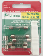 LITTELFUSE 094367 AMER CAR EMERGENCY KIT AGC/ SFE Glass; With One SFE 9 Amp/ One SFC 14 Amp/ One SFC 20 Amp/ One AGC 5 Amp/ One AGC 15 Amp/ One AGC 30 Amp/ One Puller
