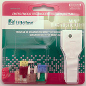 LITTELFUSE 094461 MINI BLADE EMERG. KIT Mini Blade Fuse; With One 3 Amp/ One 4 Amp/ One 7.5 Amp/ One 10 Amp/ One 15 Amp/ One 20 Amp/ One 25 Amp/ One 30 Amp/ One Tester/ Puller