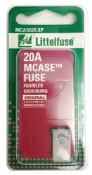 LITTELFUSE MCAS020.XP MCASE 32VDC  20A Blue Cartridge; MCASE; 20 Amp; Single