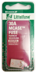 LITTELFUSE MCAS030.XP MCASE 32VDC  30A Pink Cartridge; MCASE; 30 Amp; Single