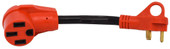 VALTERRA LLC A10-3050FHVP 30AM-50AF 12' ADAPTER For Connecting RV Power Inlet To Standard Power Source; 30 Amp Male To 50 Amp Female; 30 Amp; 12 Inch Dog Bone; Non Locking; Not Waterproof; Without Lighted Ends; Without Handle