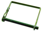 JR PRODUCTS 01274 SAF LK PIN-1/4'X2-1/2' 1/4 Inch Diameter x 2-1/2 Inch Usable Length; With Snap Lock Bail Lock; Zinc Plated; Steel