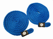 TAYLOR MADE 11312 3/8' X 72' BRAIDED ROPE  BLUE For Use On Freshwater and Saltwater Boats; Braided With Pre-Spliced Ends; 3/8 Inch Diameter x 6 Foot Length; Blue; Polypropylene; Set of 2