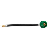 CAMCO 59053 PGTLLPHSECONN12' Propane Feed Hose; For Connecting Propane Cylinder To RV or Trailer Propane Regulator; Type 1 ACME Nut x 1/4 Inch Inverted Male Flare; Without Regulator; Without Thermal Protection; 12 Inch Length; Clamshell Package CAMCO 59053 PGTLLPHSECONN12' Propane Feed Hose; For Connecting Propane Cylinder To RV or Trailer Propane Regulator; Type 1 ACME Nut x 1/4 Inch Inverted Male Flare; Without Regulator; Without Thermal Protection; 12 Inch Length; Clamshell Package