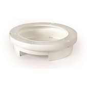 CAMCO 57001 POP-A-PLATE WHITE For 9 Inch Paper or Plastic Plates; Under Cabinet Screw In Mount; White; Plastic; With English/ French Language Packaging CAMCO 57001 POP-A-PLATE WHITE For 9 Inch Paper or Plastic Plates; Under Cabinet Screw In Mount; White; Plastic; With English/ French Language Packaging