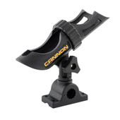 CANNON 2450169-1 CANNON ROD HOLDER Side Or Top Mount; Three-Position Adjustable Rod Holder; Cradle Hold; 360 Degree Rotation; Black; Composite Construction