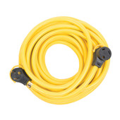 ARCON 11534 EXTENSION CORD 30A 50FT W/HAND Power Supply Cord; 3 Pin Male Plug And Female Socket Ends; 30 Amp; 50 Foot Length; Yellow; With Easy Grip Foldable Handle; cULus Certified