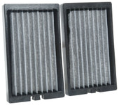 K&N FILTER VF2064 CABIN AIR FILTER (2 PIECE DESIGN) Washable; Non-Woven Synthetic