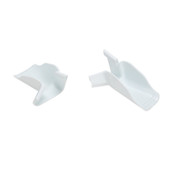CAMCO 42123 GUTTER EXTENSIONS 4 PACK Extension To Direct Rain Water Runoff Away From Side of RV; Mount To Existing RV Rain Gutter; White; Plastic; With English Language Packaging