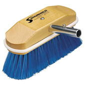 SHURHOLD IND 310 8' WINDOW & HULL BRUSH EXTRA SOFT B Use On Delicate Surfaces Like Isinglass And Plexiglas; 8 Inch Extra Soft Hull Brush; Nylon Bristle; Blue; Single