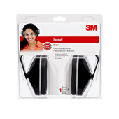 3M 90540 3M  BASIC EARMUFF  90540-6C  6/CASE Earmuffs; 20 Decibel Noise Reduction Rating; Black; Plastic With Foam; Over The Head/ Under The Chin And Behind The Neck Multiple Wearing Position