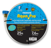 AQUA PRO W20863 AQUA PRO DLX WTR LINE 1/2'X25' Used in Connecting Faucets; Not Heated; 1/2 Inch Diameter; 25 Foot Length; 160 PSI Working Pressure; FDA Sanctioned Material; Lead Free; With Twist-Tite Hose Gripper; With Bilingual Package