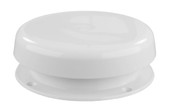 JR PRODUCTS 02-29125 MUSHROOM STYLE PLUMBING VENT  WHITE Mushroom Style Screw-On Cap; 5-3/4 Inch Diameter x 1-15/16 Inch Height; White; Plastic