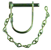 JR PRODUCTS 01174 SM CPLR LOCK PIN/PIN SAVR 1/4 Inch Diameter x 1-3/8 Inch Usable Length; With Snap Lock Bail Lock; Zinc Plated; Steel; With Pin Saver