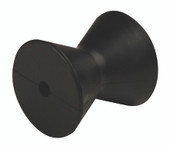 C.E. SMITH 29541 4' BOW ROLLER Bow; 3-1/2 Inch Outside Diameter x 3-3/4 Inch Length; Black; Natural Rubber; With 1/2 Inch Shaft; Single