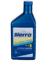 SIERRAMARINE 18-9500-1 2 CYCLE OIL - PINT Used For 2-Stroke Engines; Marine Oil; Premium Blend; 1 Pint Bottle; Single; NMMA Certified