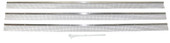 VALTERRA LLC A10-1311VP FRIDGE SLAT 20'X1.5' CARD Refrigerator Vent; For Use With Dometic Side Vent With 20 Inch Length Louver Opening; 20 Inch Length x 1-1/2 Inch Width; Stainless Steel; Pack Of 3; With Plastic Ties; With Retail Package