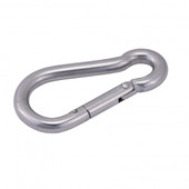 WHITECAP IND S-1111C SNAP  S.S.  SECURITY - 3-1/8' Snap Lock; Gourd shaped; 7/16 Inch Inside Diameter; 3-1/8 Inch Length; Silver; Stainless Steel; 7/16 Inch Hook Size